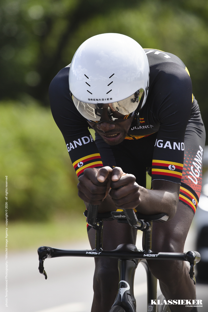 Birmingham 2022 - Charles Kagimu of Uganda during the time trial
