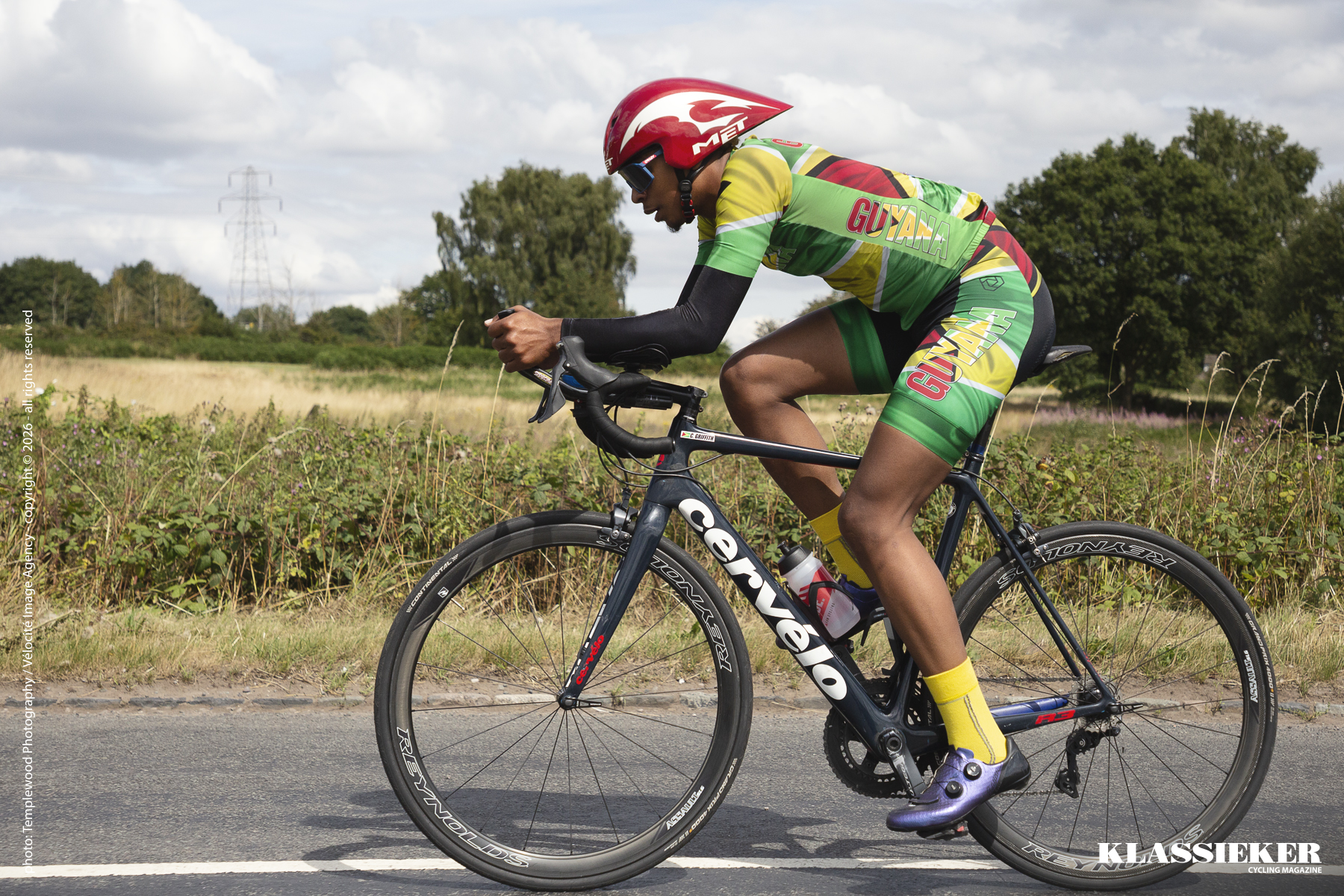 Birmingham 2022 - Christopher Anthony Griffith of Guyana in the time trial