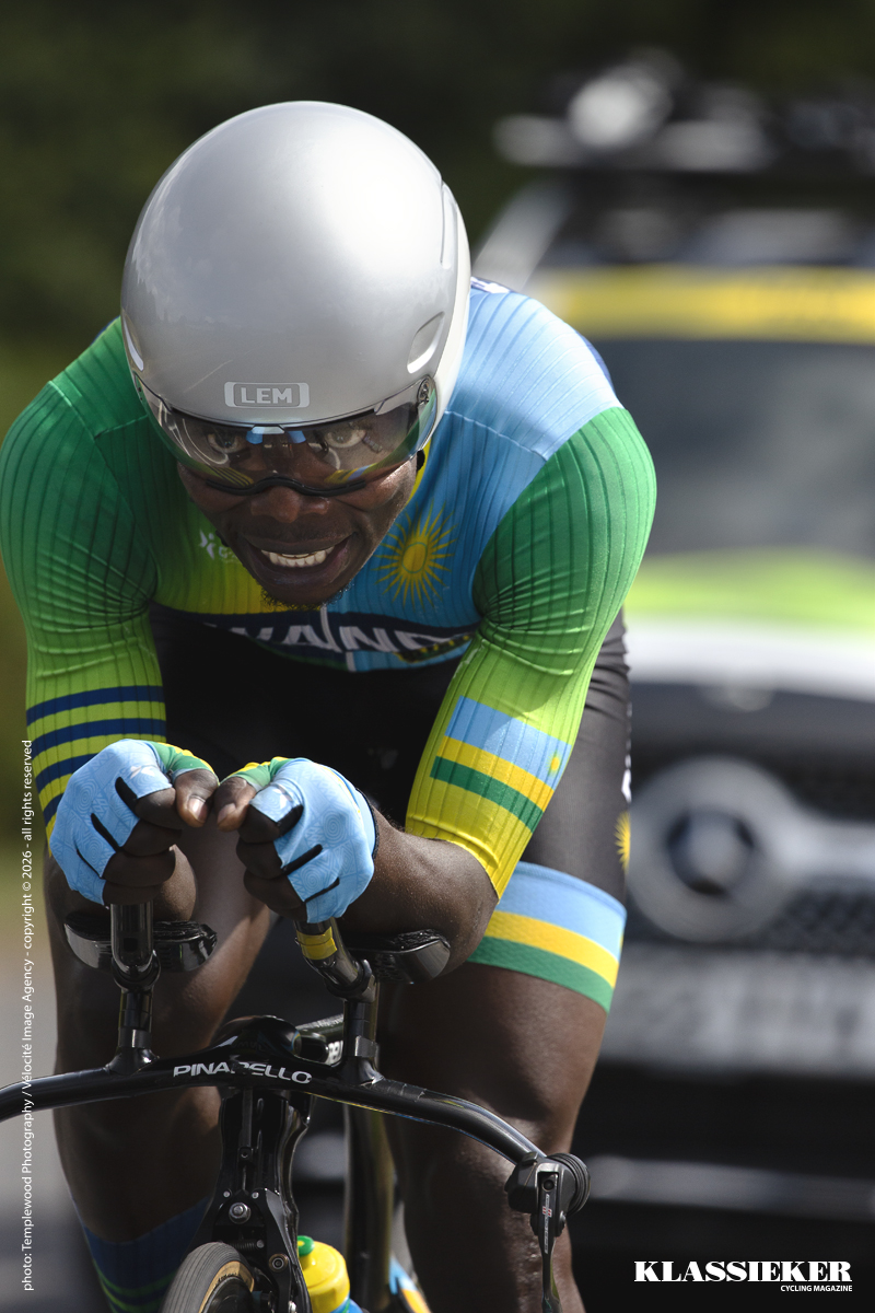 Birmingham 2022 - Moise Mugisha of Rwanda in the time trial