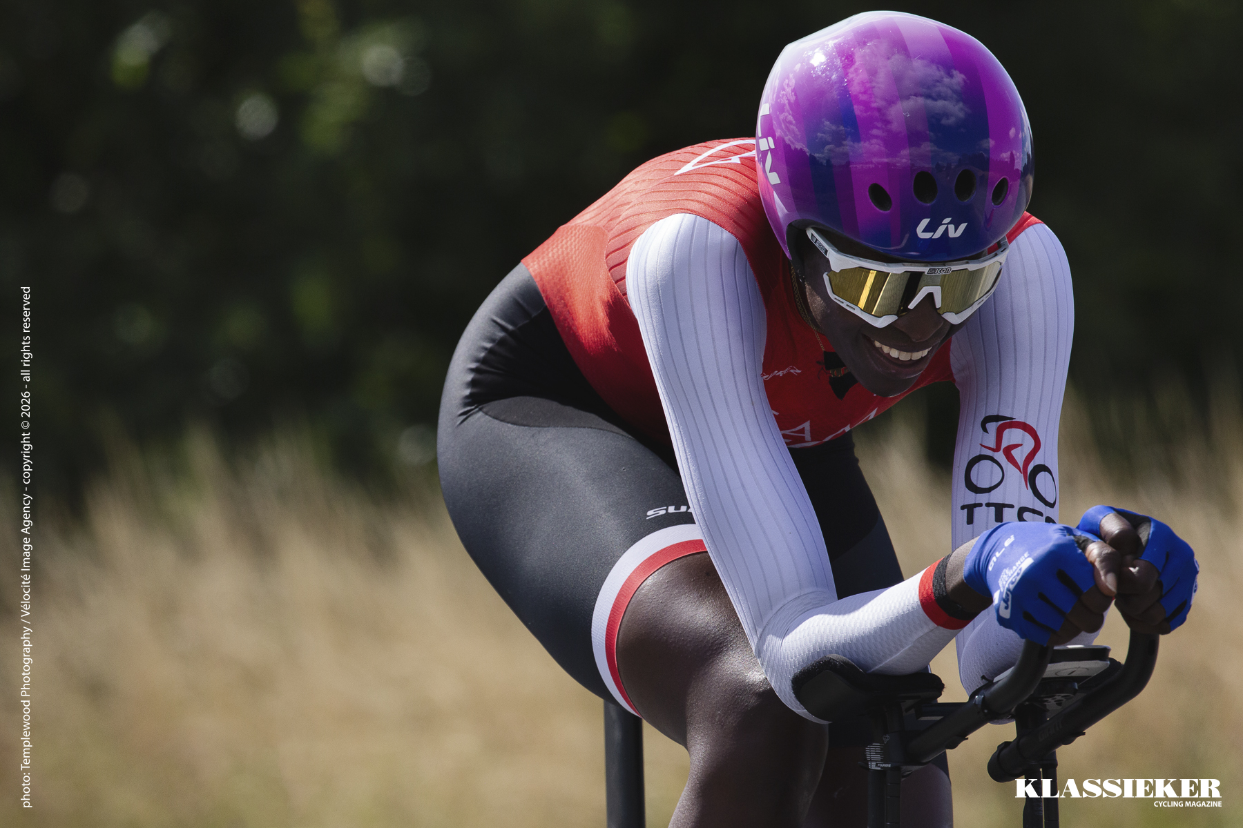Birmingham 2022 - Teniel Campbell taking part in the time trial