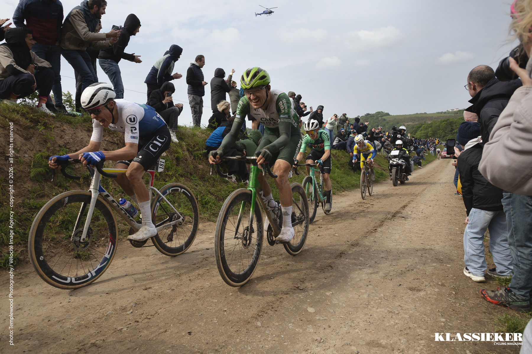 Tro Bro Leon 2026 - Riders struggle up the final climb of the Keradraon ribin