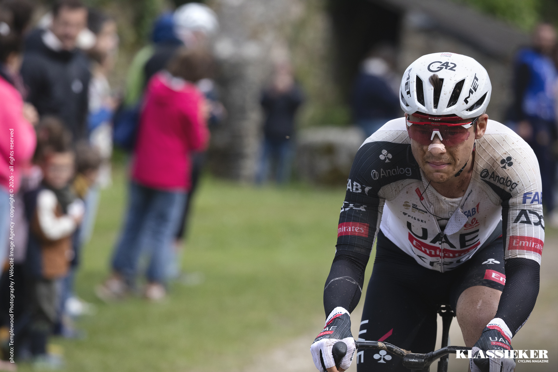 Tro Bro Leon 2026 - Rui Oliveira, UAE Team Emirates - XRG wears a pained expression during the race